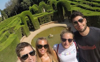 Así nos despedimos  de Barcelona y de los chicos! Que lindo …