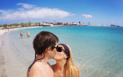 Caleta de Fuste – Fuerteventura con sus magníficas playas y su señor Viento!