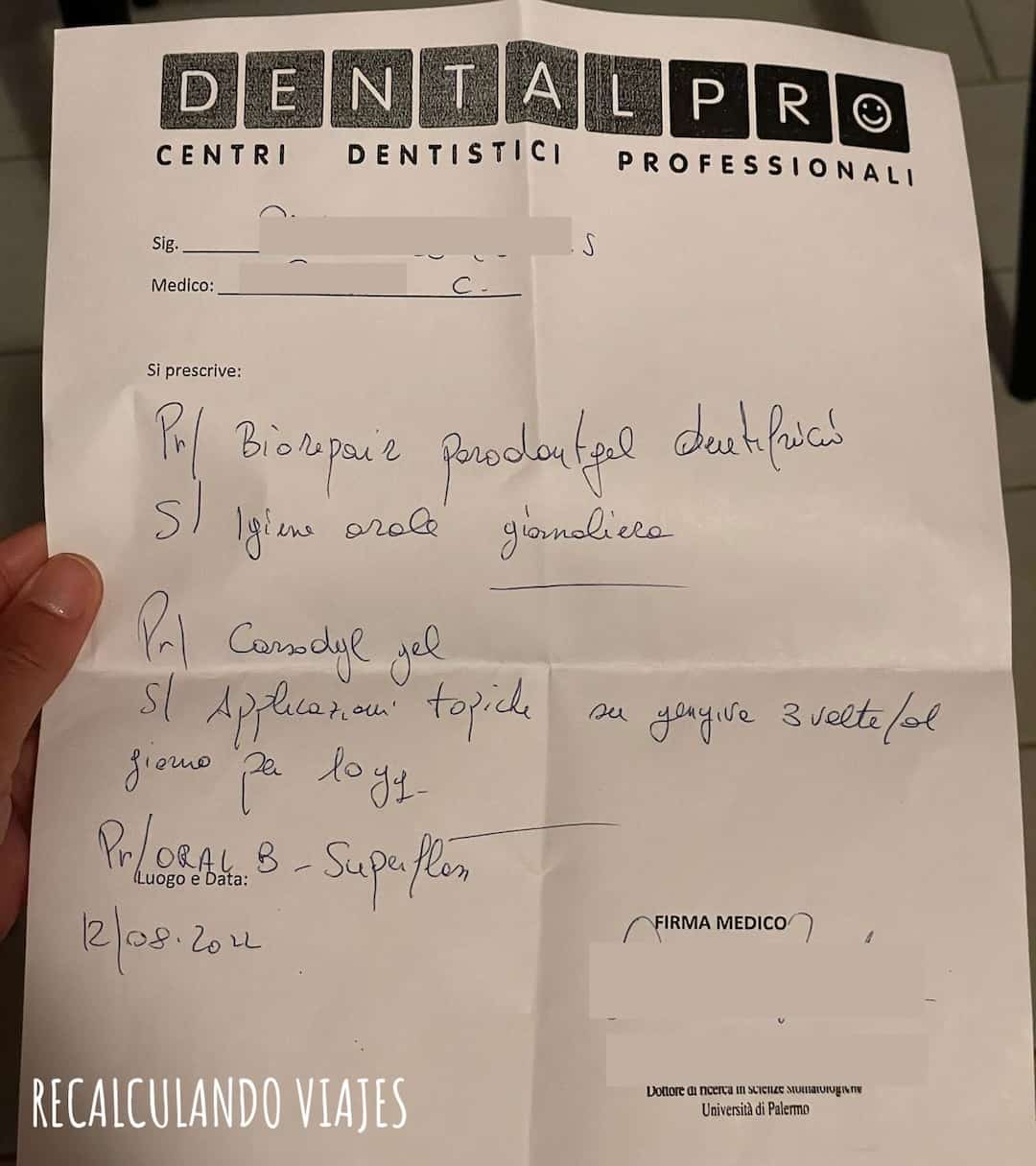 seguro de viaje - atencion dental