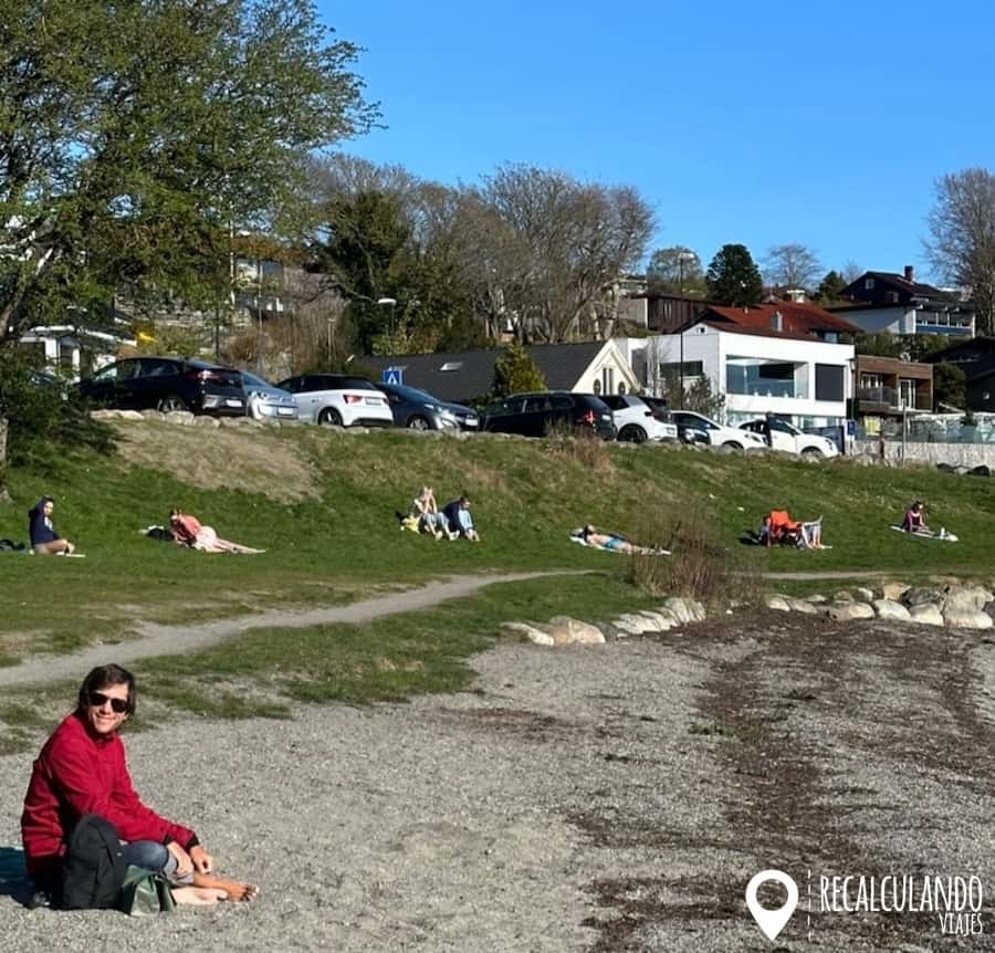 tres espadas noruega playa