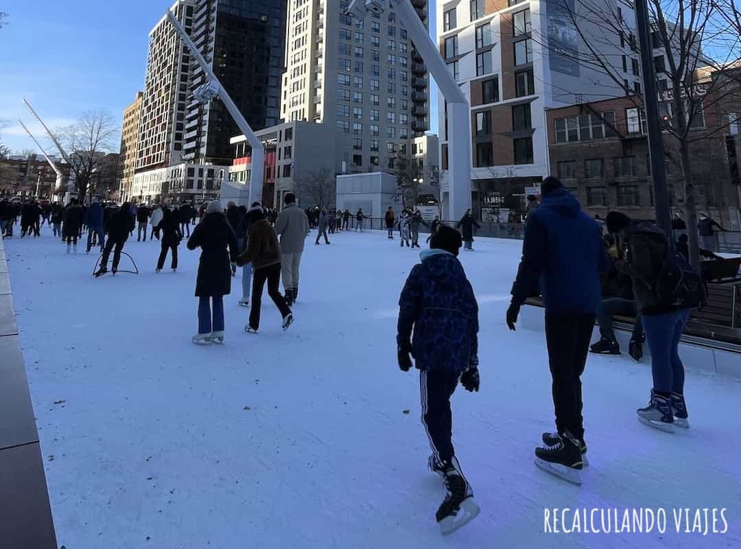 que hacer en montreal en navidad - patinaje