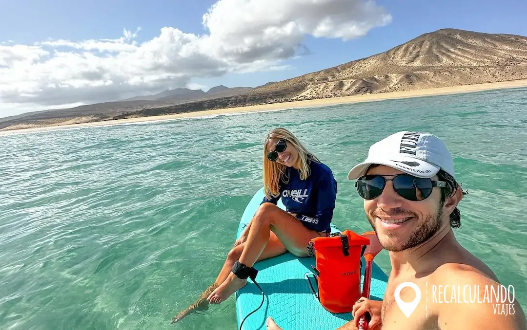 playa de sotavento de jandia sup paddle
