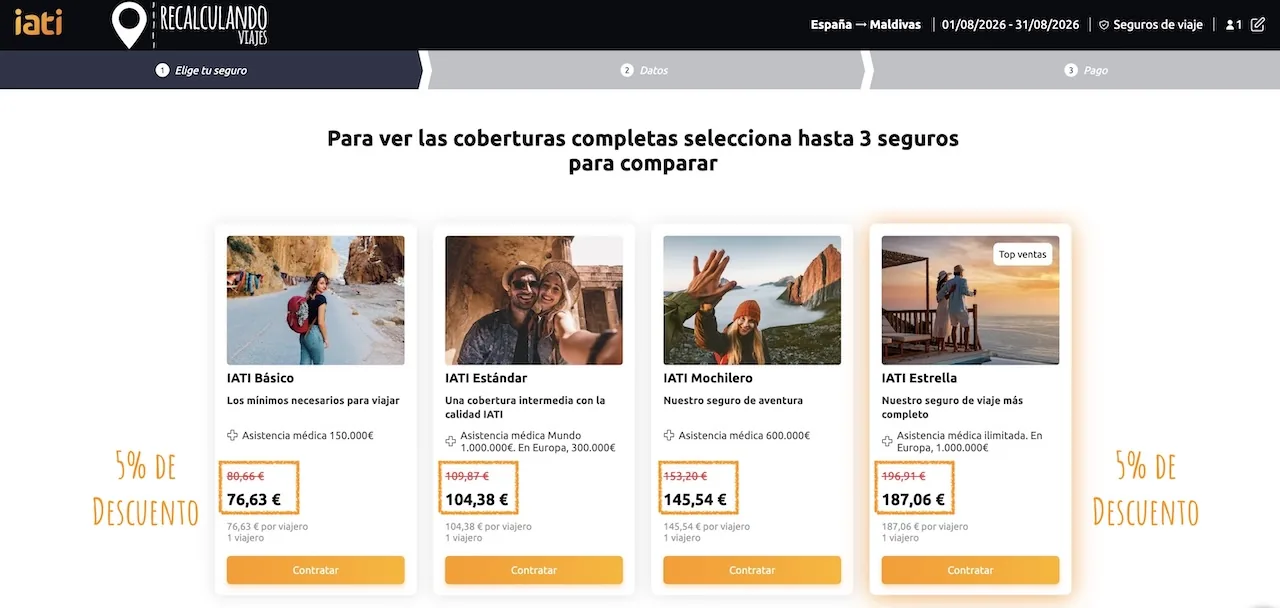 mejor seguro de viaje a maldivas