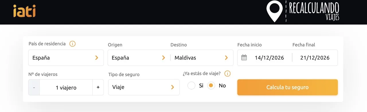 seguro de viaje para maldivas precio
