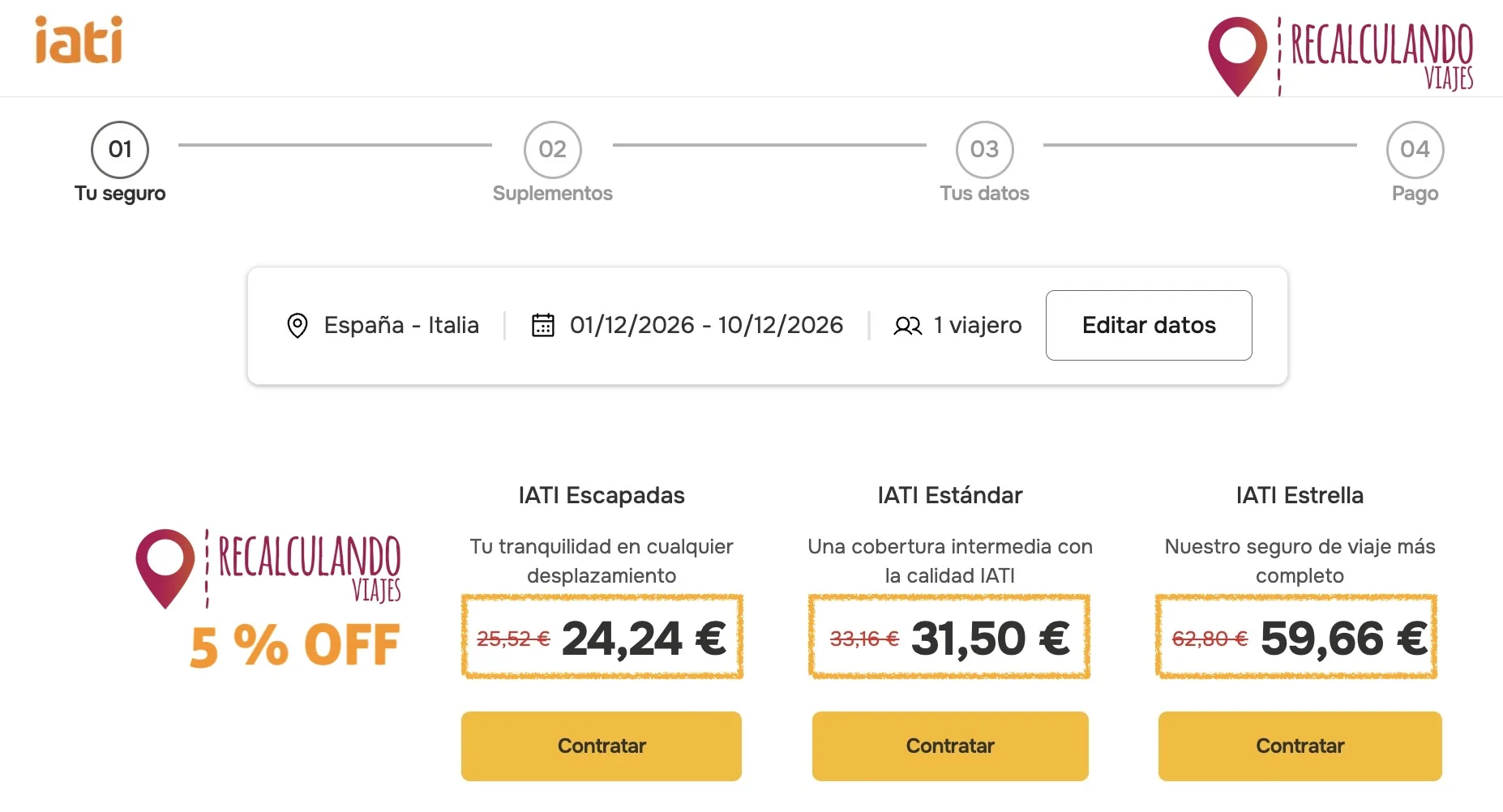 descuento iati seguros 5 off