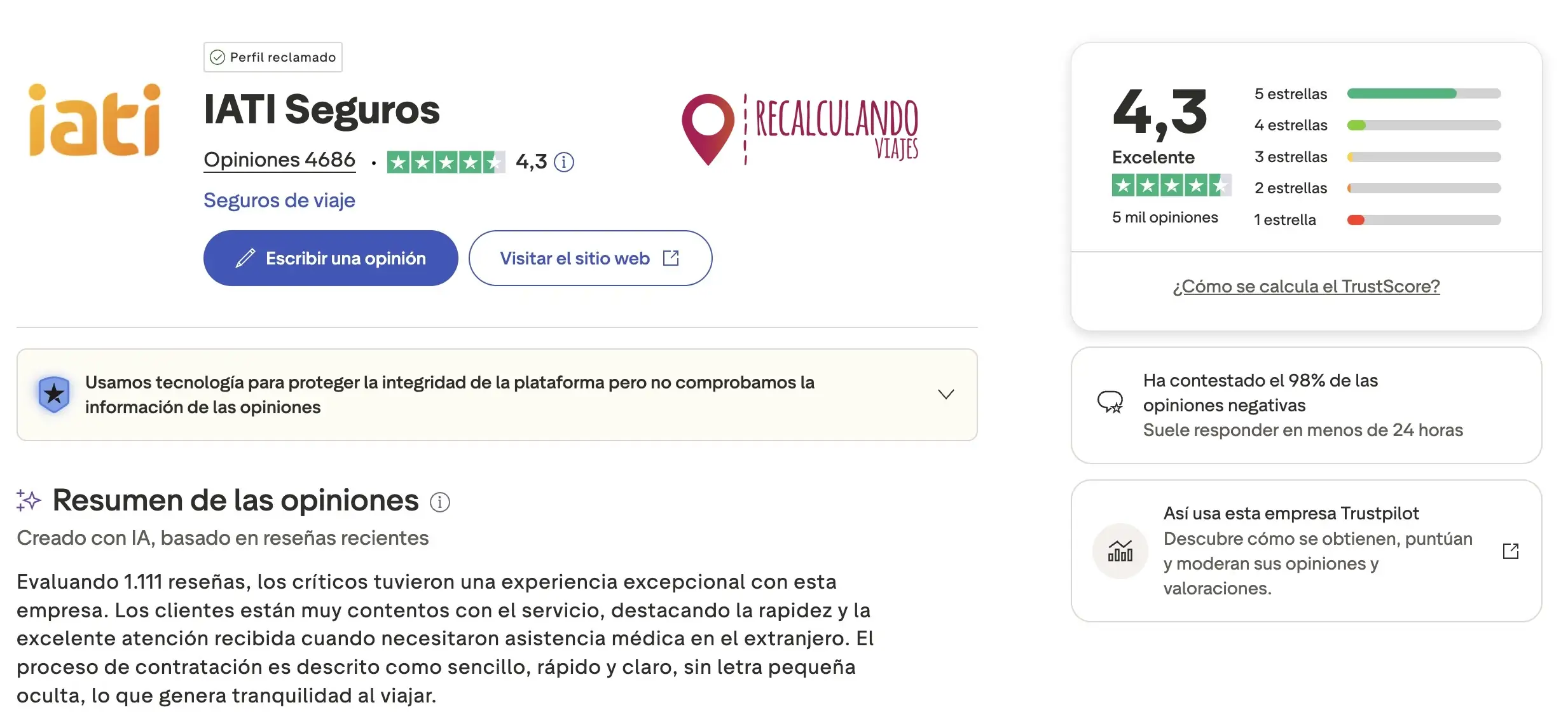 opiniones iati seguros de viaje