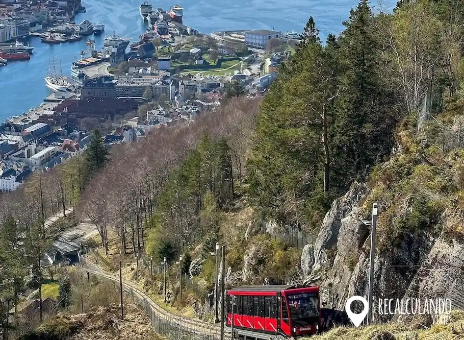 que ver en bergen funicular floibanen