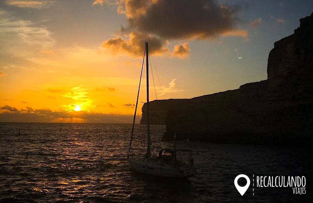xlendi atardecer gozo