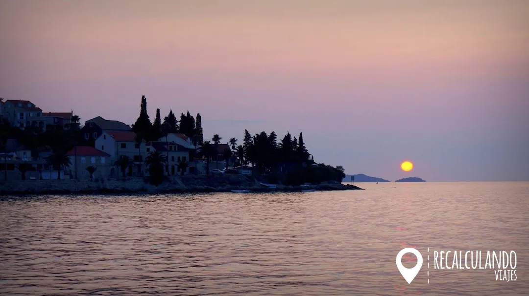 atardecer en korcula