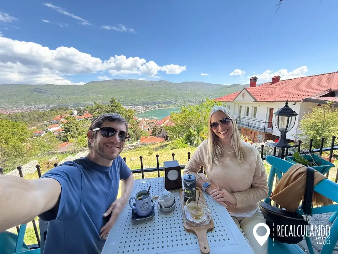 cafeteria con vistas ohrid