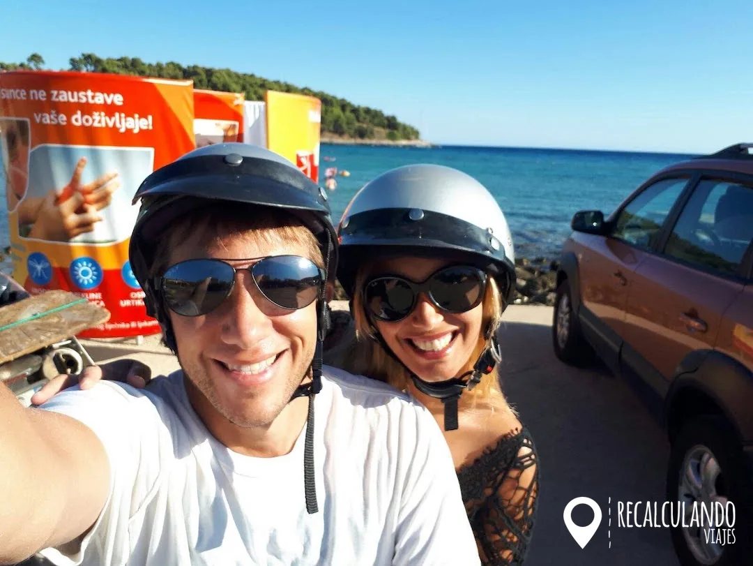 korcula en moto