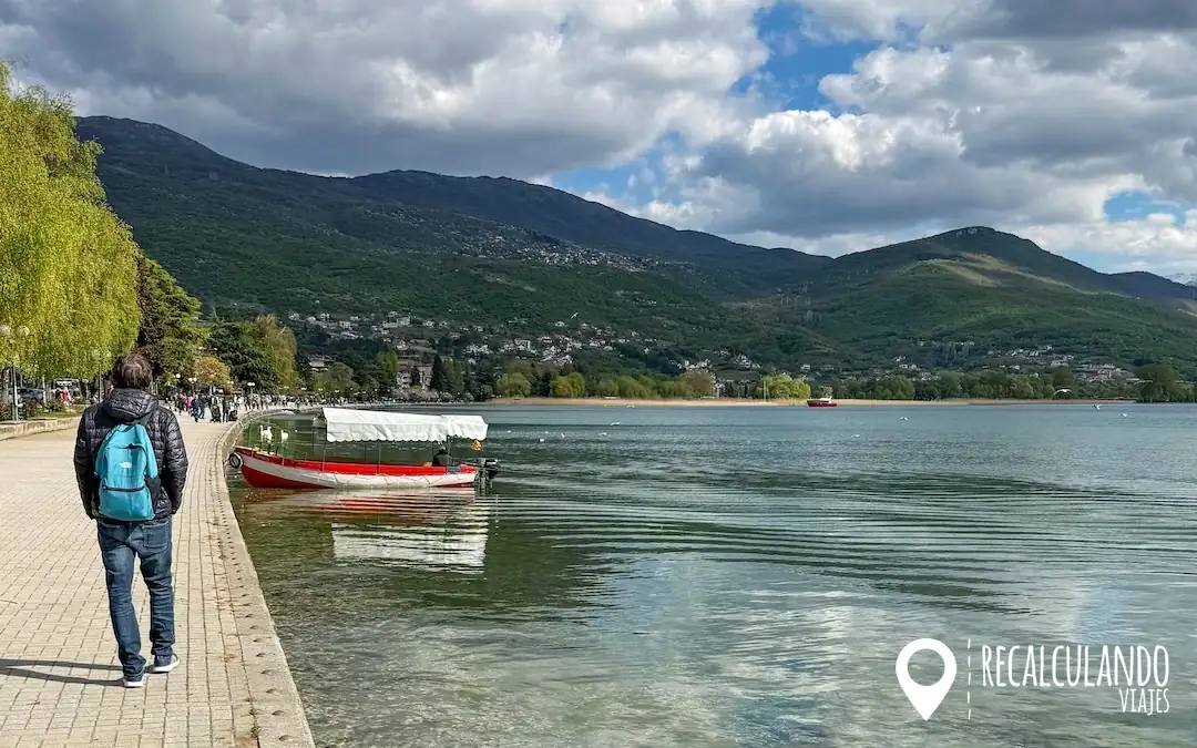 lago de ohrid paseo maritimo