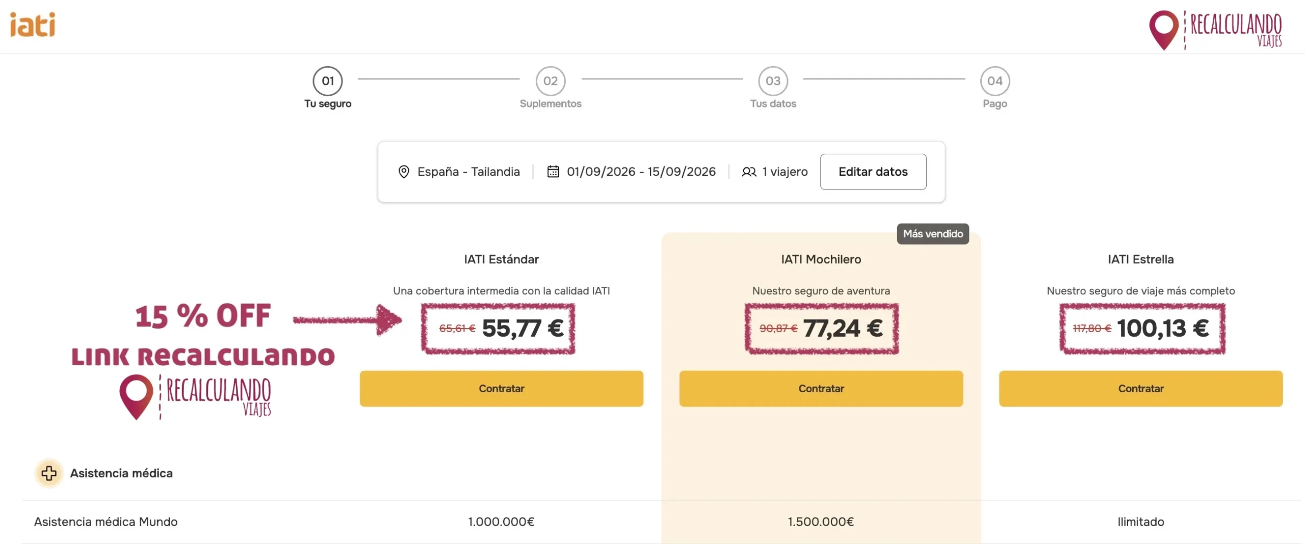 iati 15 discount example