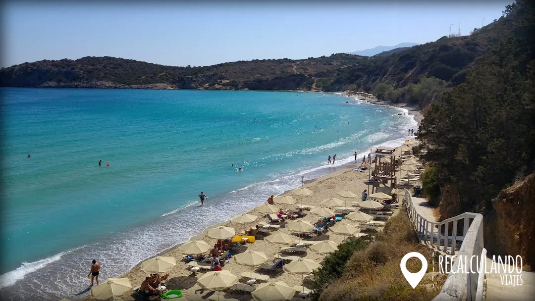 que ver en creta playa golden beach
