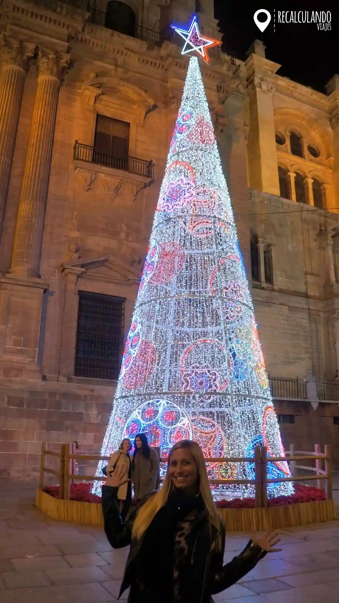 catedral malaga en navidad
