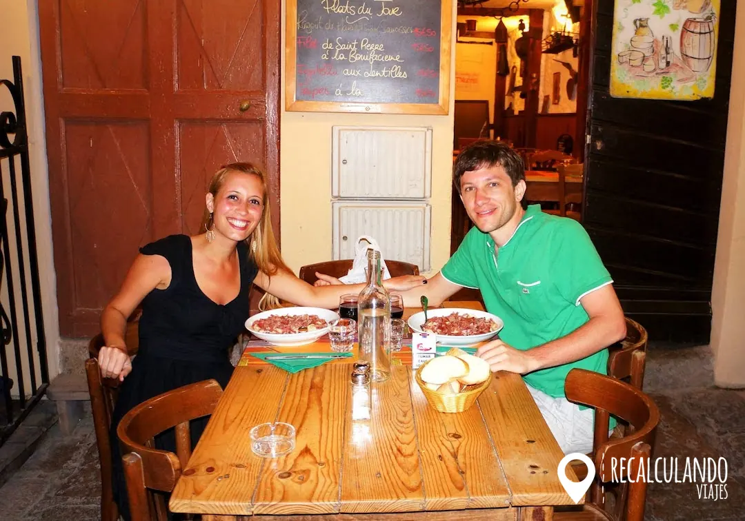 comer en corcega bonifacio