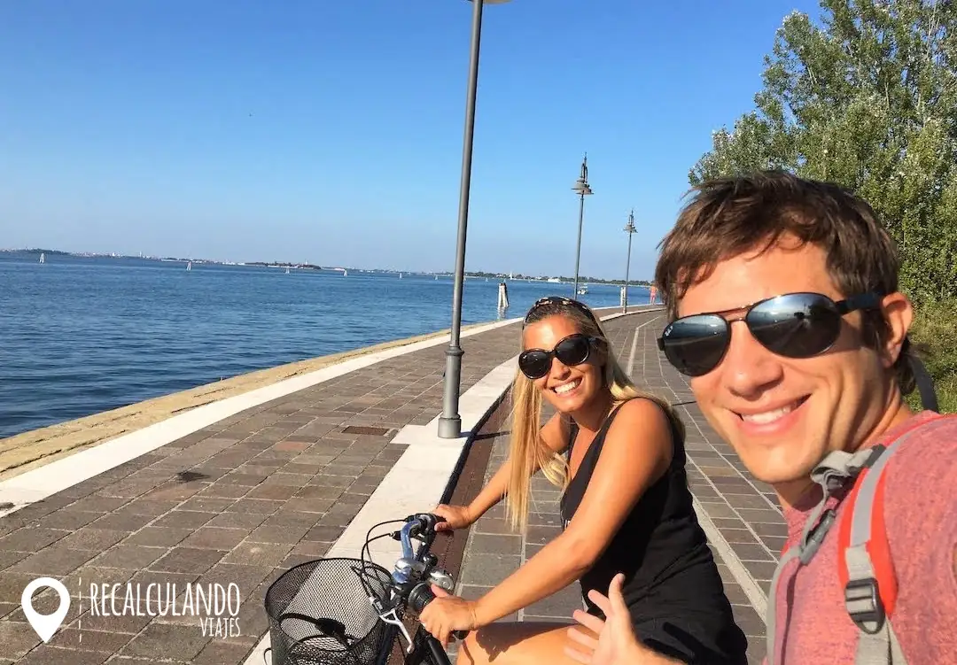 el lido en bici