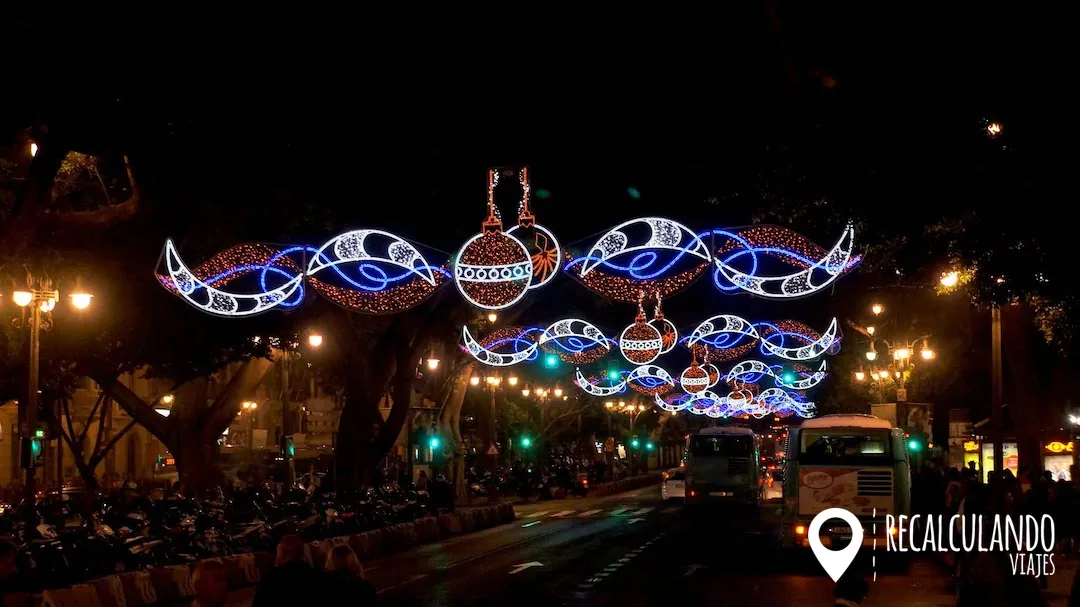 malaga en navidad decoracion