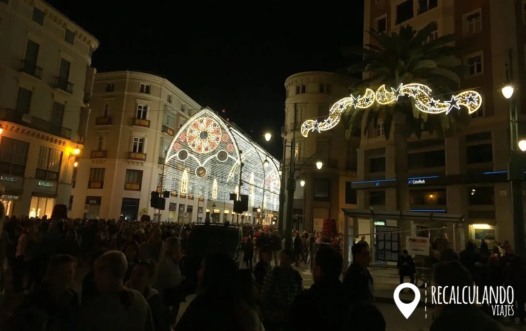 malaga en navidad fiesta