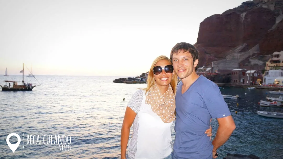 puerto de oia atardecer