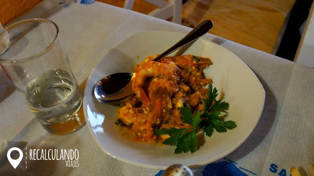 que comer en santorini
