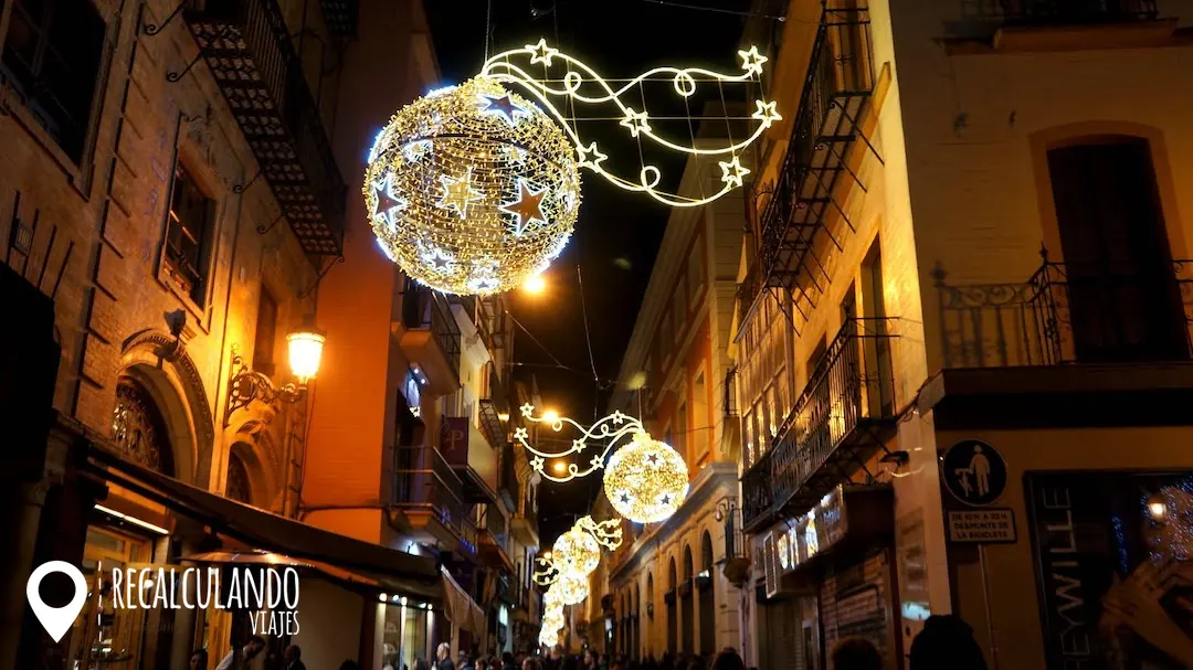 calles iluminadas sevilla navidad