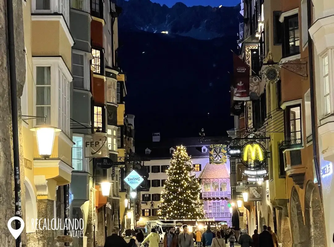 mercado navideño tejado dorado innsbruck