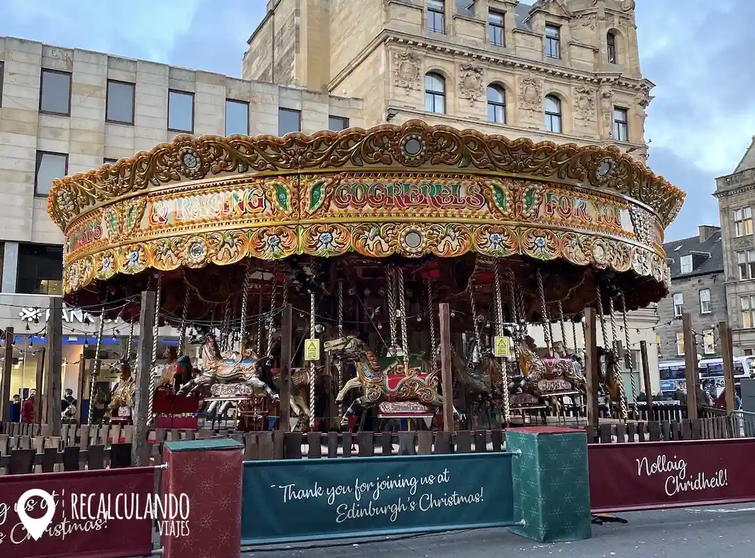 carrusel mercado navidad edimburgo