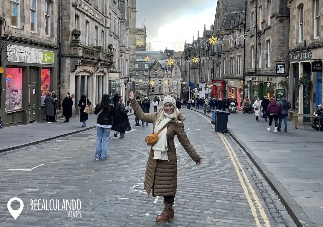 cockburn street edimburgo navidad