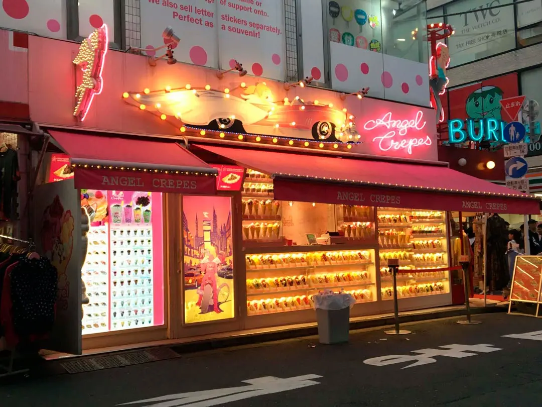 japanese crepes on takeshita street