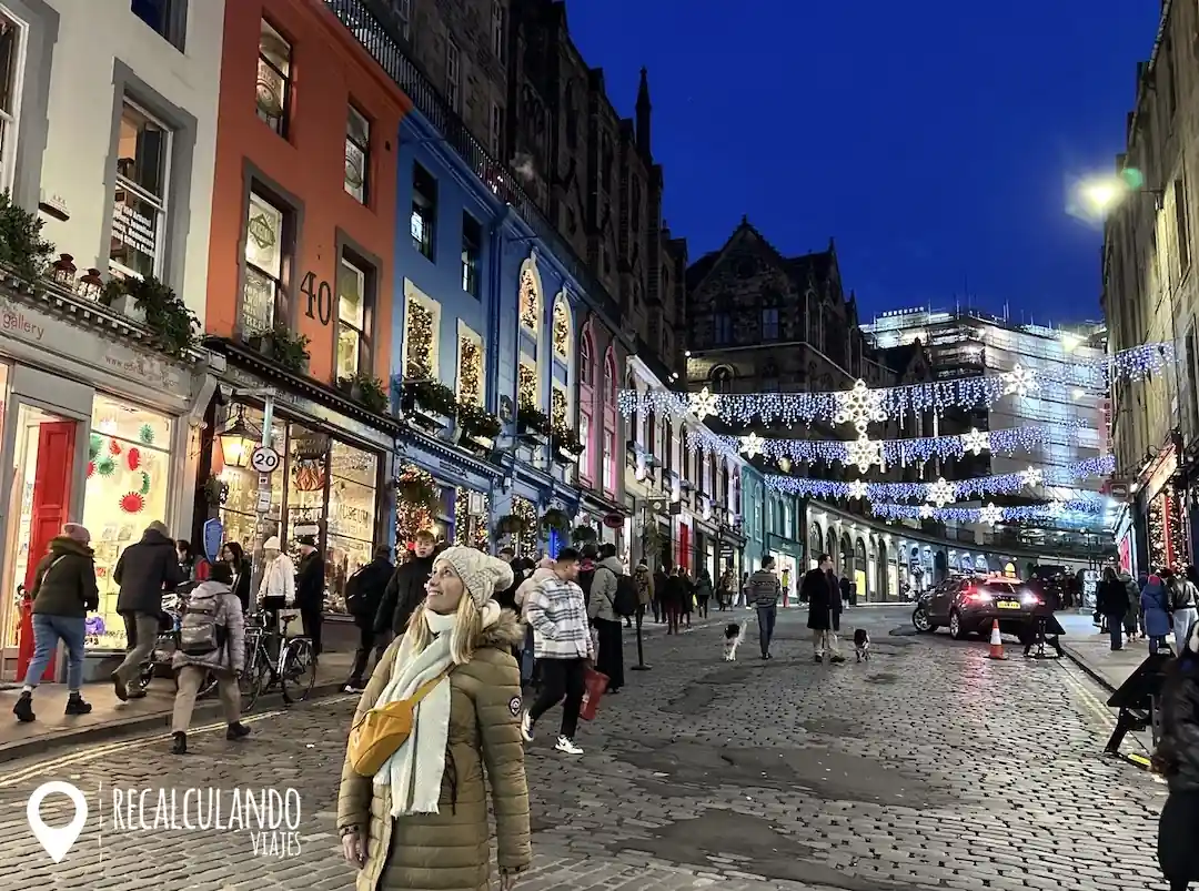 edimburgo en navidad victoria street
