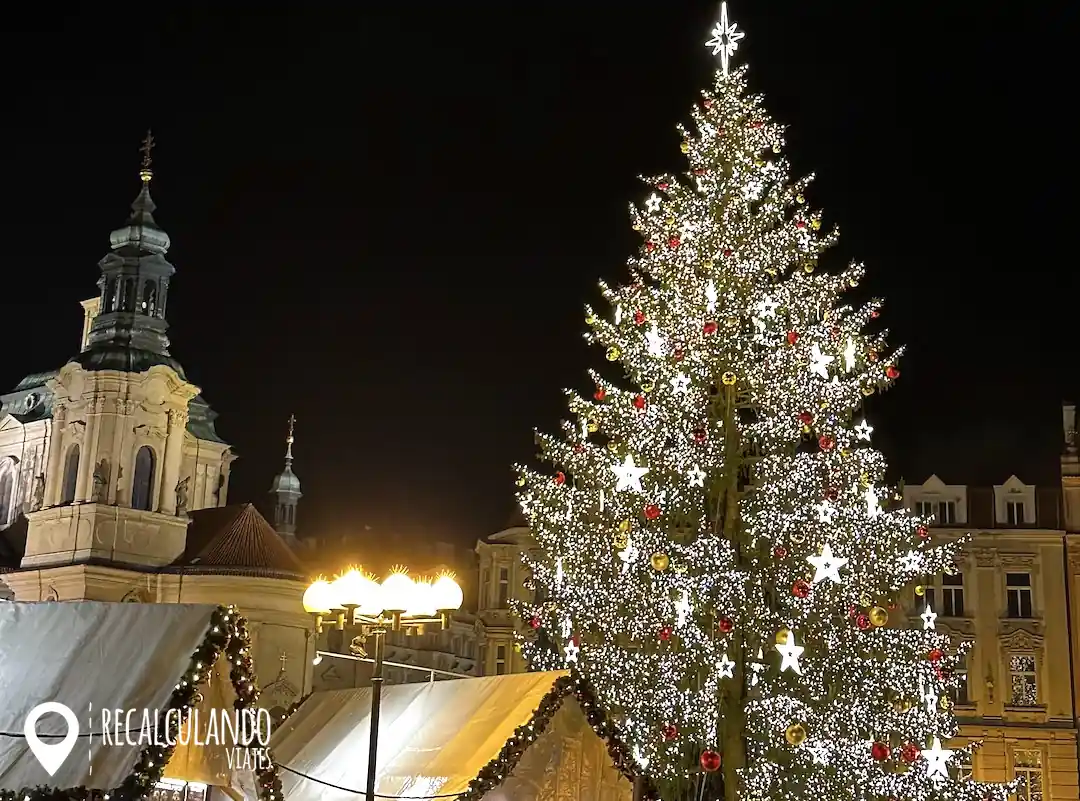 mapa praga en navidad