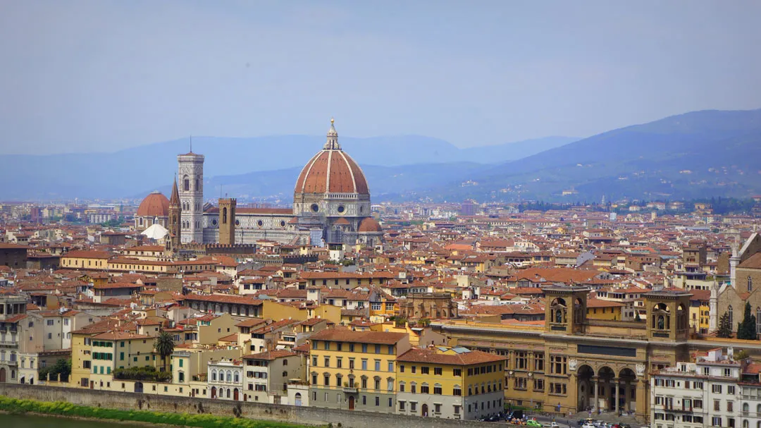 vistas de florencia desde el piazzale michelangelo