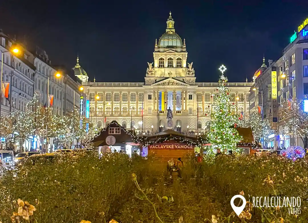 plaza wenceslao praga navidad