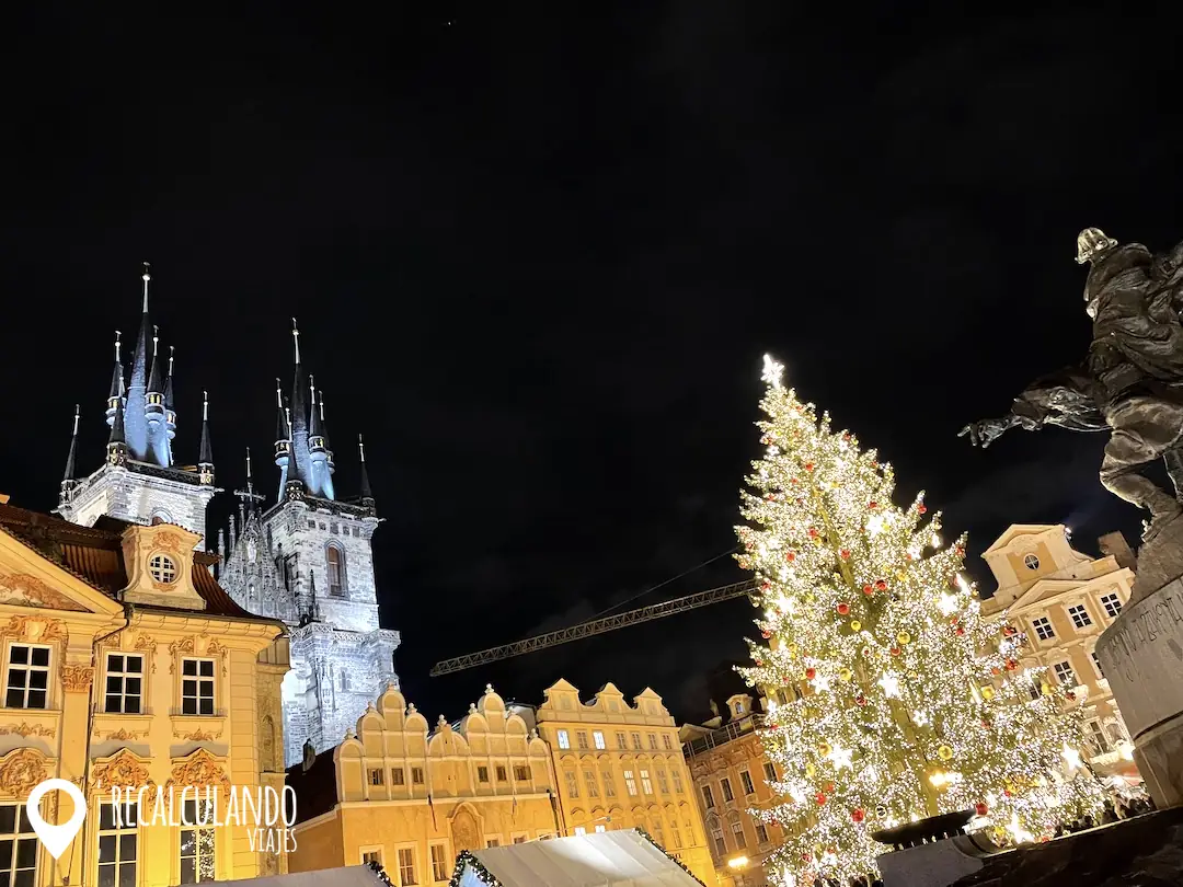 praga en navidad arbol navideño