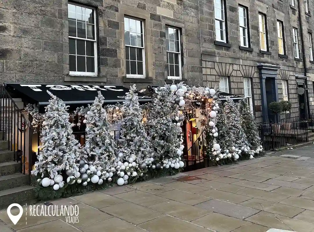 pub edimburgo en navidad