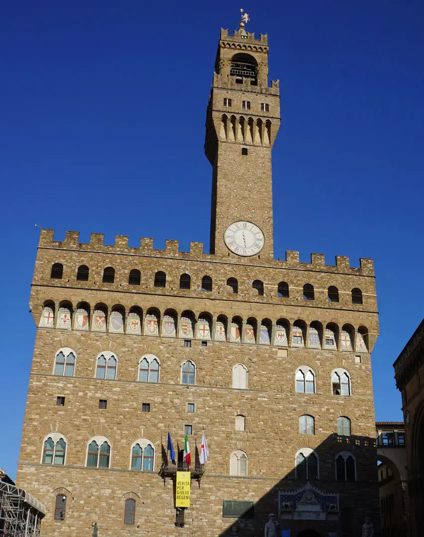palazzo vecchio en la piazza della signoria